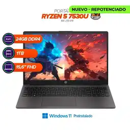 Falabella Portátil Ryzen 5 7530U / 24GB / 1TB SSD / 15.6 FHD oferta
