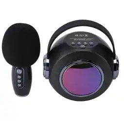 Falabella Parlante Karaoke Bluetooth con Micrófono Inalámbrico LED Recargable oferta