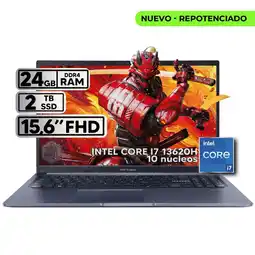 Falabella PORTATIL VIVOBOOK INTEL CORE I7 13620H 24GB RAM 2TB SSD 16 FHD + MOUSE!!! oferta