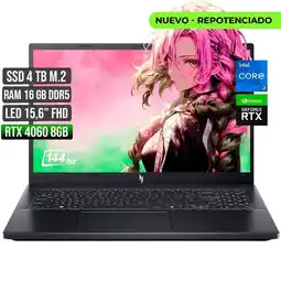 Falabella NITRO INTEL CORE I7-13620H RTX 4060 8GB SSD 4TB RAM 16GB LED 15,6 FULL HD 144Hz oferta