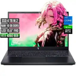 Falabella NITRO INTEL CORE I7-13620H RTX 4060 8GB SSD 4TB RAM 16GB LED 15,6 FULL HD 144Hz oferta
