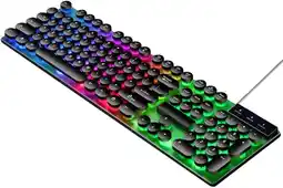 Falabella Teclado Gamer JG-666 RGB con Teclas Redondas - Iluminación LED oferta