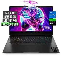 Falabella Portátil Gamer Omen Intel Core I7 RTX 4060 4TB SSD 40GB RAM 16 FHD oferta