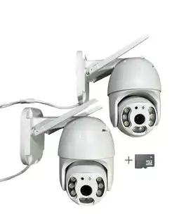 Falabella Combo 2 Cámara Ptz Robótica Ip Wifi 2MP Exterior 360° + SD 64 GB oferta