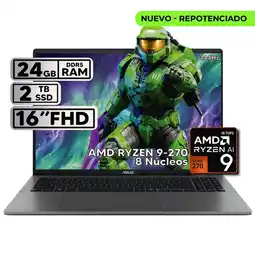 Falabella PORTÁTIL 16″ RYZEN 9 24 GB RAM 2TB SSD WUXGA GRIS + KASPERSKY oferta