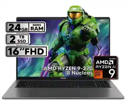 Falabella PORTÁTIL 16″ RYZEN 9 24 GB RAM 2TB SSD WUXGA GRIS + KASPERSKY oferta