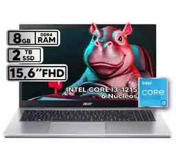 Falabella PORTÁTIL INTEL CORE i3 1215U RAM 8GB SSD 2TB 156″ FHD SILVER oferta