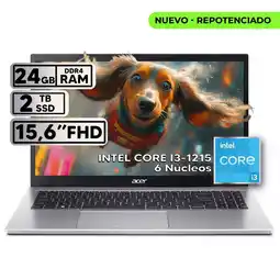Falabella PORTÁTIL INTEL CORE i3 1215U RAM 24GB SSD 2TB 156″ FHD SILVER oferta