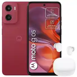 Falabella Celular Moto G05 128GB/4GB Rojo + Buds 6 Play Wht oferta