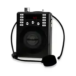 Falabella Parlante Amplificador Voz Recargable Micrófono Diadema Radio Diseño 5v oferta