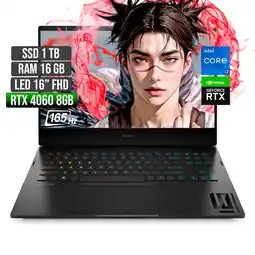 Falabella Portátil Gamer Omen Intel I7 RTX 4060 16GB 1TB 16 FHD oferta