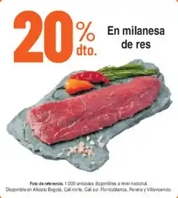Alkosto En milanesa de res oferta