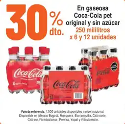Alkosto En gaseosa Coca-Cola pet original y sin azúcar oferta