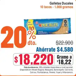 Alkosto Galletas Ducales oferta