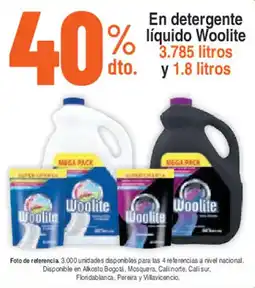 Alkosto En detergente líquido Woolite oferta