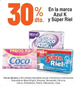 Alkosto En la marca Azul K y Súper Riel oferta