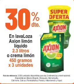 Alkosto En lavaLoza Axion limón líquido o crema limón oferta