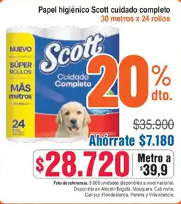 Alkosto SUPER Scott cuidado completo oferta