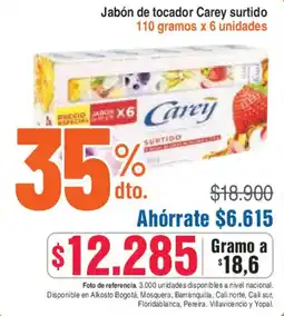 Alkosto Carey jabón de tocador oferta