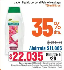 Alkosto Palmolive jabón líquido Jabón líquido corporal Palmolive pitaya oferta