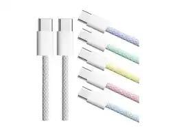 Falabella Cable Cargador Usb C Carga Rapida 60w Pd 2mts Resistente Rosado oferta