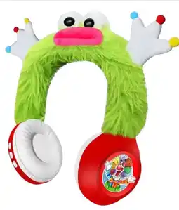 Falabella Diademas Audífonos Bluetooth de Peluche Verde Para Niños MSL-828 oferta