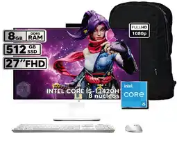 Falabella COMPUTADOR TODO EN UNO AIO i5-13420H 8GB RAM 512GB SSD 27 FHD + BOLSO OBSEQUIO!!! oferta