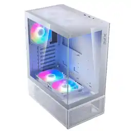 Falabella Chasis Invader X MINI Blanco Con Panel Templado Y Sistema ARGB De Precisión oferta