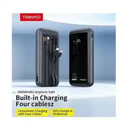 Falabella Power Bank 10000mAh 4 Cables Integrados y Pantalla Digital LED oferta