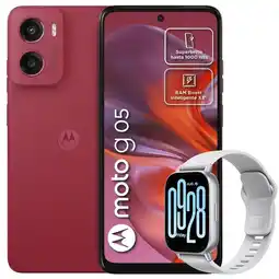Falabella Celular Moto G05 128GB/4GB Rojo + Watch 5 Active Wht oferta