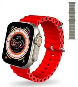 Falabella Smartwatch Mobulaa H8 Ultra Pantalla Hd Bluetooth 5.0 Ip67 Rojo oferta