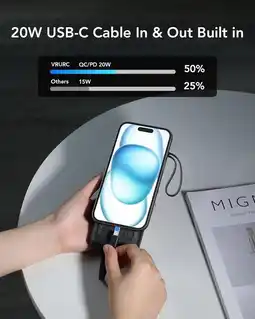Falabella Cargador Portátil VRURC 10000 mAh Compacto Carga Rápida oferta