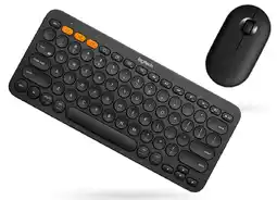 Falabella Teclado Bluetooth Inalámbrico Mouse Silent Multi Dispositivo Pc Tablet Ios Android Negro oferta