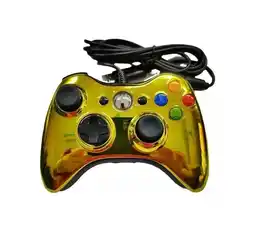 Falabella Control Para Xbox 360 Y Pc Metalizado Alámbrico Dorado oferta