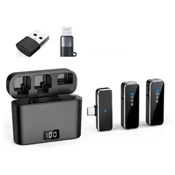 Falabella Micrófono Inalámbrico De Solapa M36 Con Estuche De Carga oferta