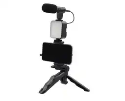 Falabella Kit de Grabación Micrófono + Luz LED + Trípode + Soporte para Celular oferta