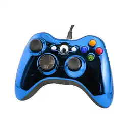 Falabella Control Para Xbox 360 Y Pc Metalizado Alámbrico Azul oferta