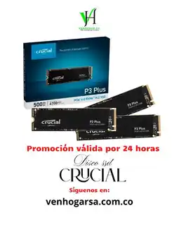 Falabella SUPER COMBO 3X DISCO SOLIDO SSD CRUCIAL P3 PLUS 500GB NVME oferta