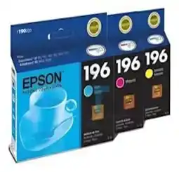 Falabella JUEGO CARTUCHOS EPSON 196 COLORES X 3 oferta