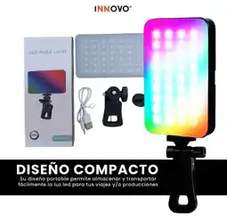 Falabella Luz Led Portátil Rgb Spot Mini Para Celular Y Laptop 96 Leds Iluminación Regulable oferta