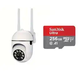 Falabella Cámara Wifi Smart Robotica Domo 360° Visión Nocturna + SD 256 GB oferta