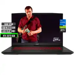 Falabella GL66 INTEL CORE I7 12700H SSD 512GB RAM 32GB RTX 3070 8GB 15,6 FHD 144Hz oferta