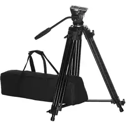 Falabella Tripode 180cm cabeza fluida hasta 4kg profesional para camaras oferta