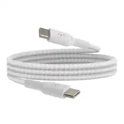 Falabella Cable trenzado USB-C a USB-C 1 m blanco oferta