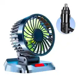 Falabella Ventilador Potente Para Carro Cigarrera 12v Altura Ajustable oferta