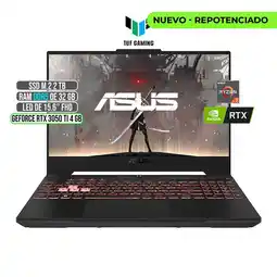 Falabella Portátil TUF AMD Ryzen 7 RTX 3050Ti 32GB RAM 2TB SSD 15.6 oferta