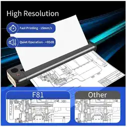 Falabella Impresora Portatil Inalambrica para Oficina Hogar y Auto con Bluetooth oferta