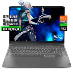 Falabella LOQ AMD RYZEN 7-7840HS RTX 4050 6GB SSD 512GB RAM 40GB LED 15,6 FHD 165Hz oferta