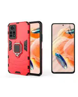 Falabella Funda Anti Golpes Compatible con Redmi Note 12 Pro 4G Rojo e Hidrogel oferta