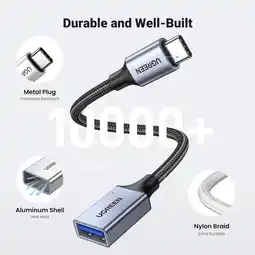 Falabella Adaptador Usb C A Usb 3.0 10gbps Trenzado Gris oferta